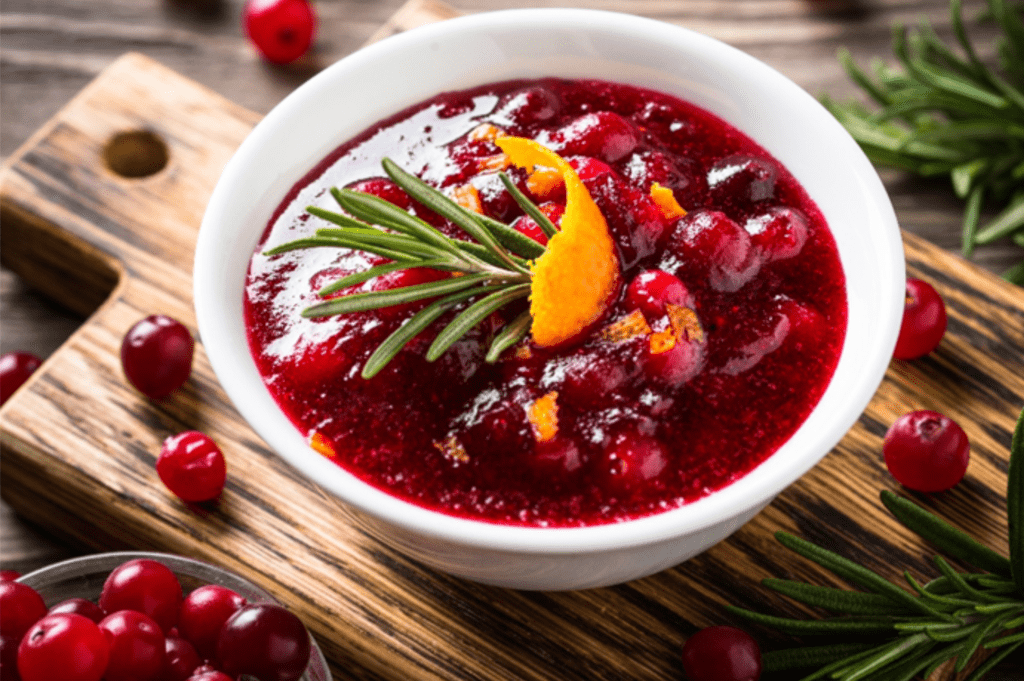 SPICED CRANBERRY-ORANGE SAUCE